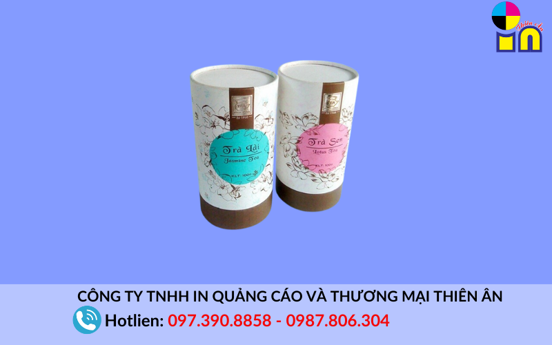 Mẫu đựng trà hình tròn