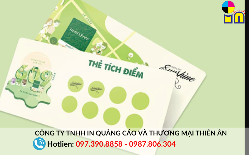 In thẻ tích điểm, thẻ bảo hành